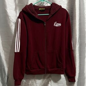 Love Maroon Kids Jacket